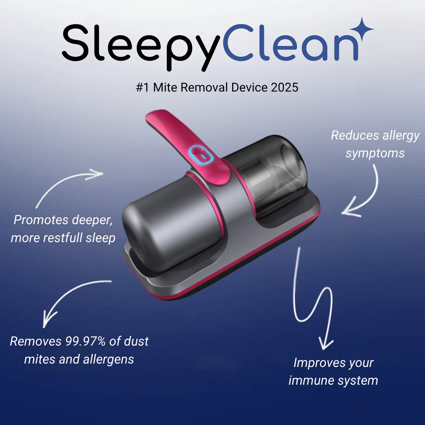 SleepyClean™ | Asiprateur Désinfectant UV-C